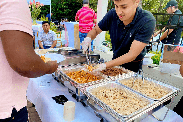 Katrina's catered food